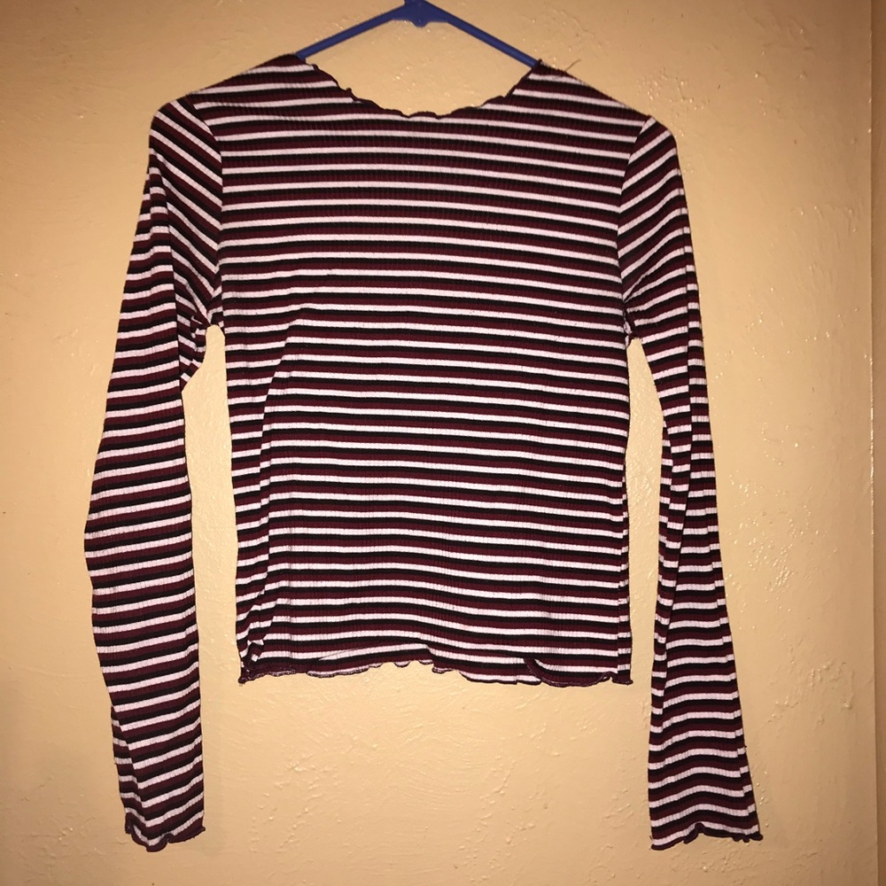multi colored shirt